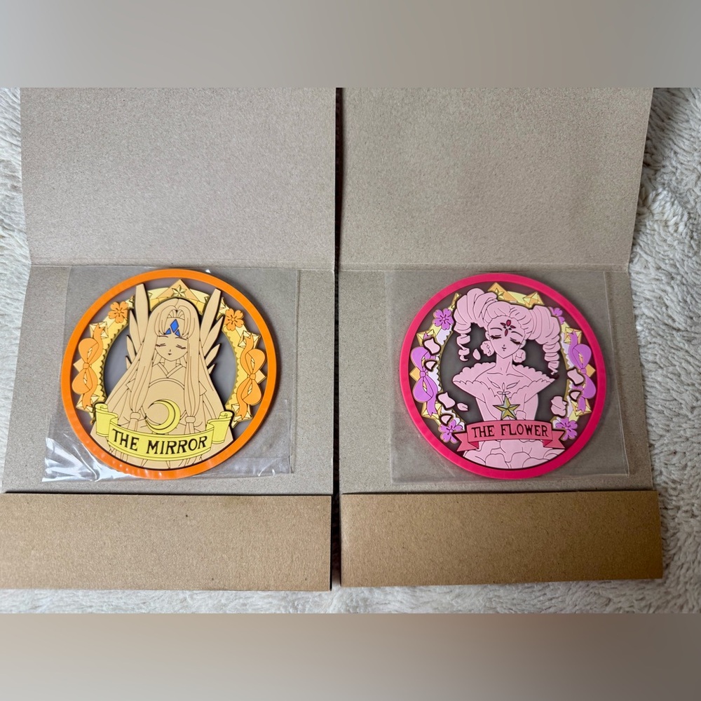 Bandai Namco Official Flat Gashapon Cardcaptor Sakura Rubber Coaster Set